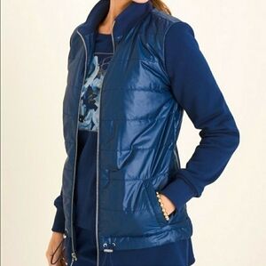 cHICO'S Zenergy Fleece Mixed Fabric Puffer Jacket